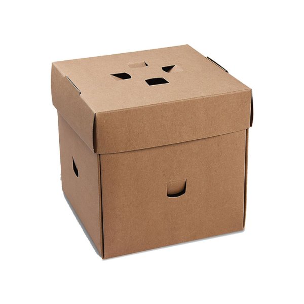 50 Stk. Burgerbox PAP - FSC Mix faltbar fettdicht kraft 145 x 145 x 150 mm